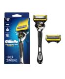 Gillette ProGlide Shield Men's Razor Handle + 2 Blade Refills - 1 Handle + 2 Refills - Buy Online on SooperMarket.com