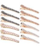 12 Pcs Rhinestone Alligator Hair Clips Fancy Crystal Duckbill Hair Clips for Women Girls Hair Styling Tools Accessories - Buy Online on SooperMarket.com