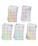 2 Sets Number Stickers (Number 1-300)  Self Adhesive Label Laser Stickers for Organizing Nail Polish Bottle/Nail Swatch Sticks/Lipstick (Dia.10mm) - Buy Online on SooperMarket.com