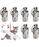 Personalized Address Tags for Dogs & Cats - 6 Pack Pet ID Pendants with Key Ring - Durable Animal Accessories - Buy Online on SooperMarket.com