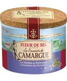 Le Saunier de Camargue Fleur de-Sel herbal Provence in 125 g can Premium sea salt from the south of France ideal for refining dishes 125 g (1-pack) herbs of Provence - Buy Online on SooperMarket.com