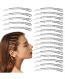 20 PCS Rhinestone Bobby Pins - Silver Crystal Hair Clips for Women and Dancers - Buy Online on SooperMarket.com