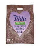Tilda Easy Cook Wholegrain Brown Rice 5kg - Quick and Healthy Cooking - Buy Online on SooperMarket.com