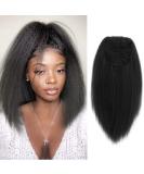 Allyreetress Yaki Drawstring Ponytail Extension for Black Women Highlight Kinky Staight Up Down Pony Tail Synthetic Hair Extensions 16 Inches 2 Clip in (1B Black) 16 inches 1B# - Buy Online on SooperMarket.com