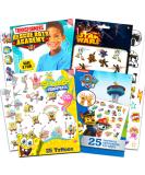 Boys Temporary Tattoos Bundle - 150 Pcs Featuring Star Wars, Rescue Bots, Spongebob, Paw Patrol | Toddler Party Favors - Buy Online on SooperMarket.com