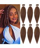 Xusuperb 16-Inch Short Pre-Stretched Braiding Hair - Color 30 Kanekalon Extensions | 6 Packs Yaki-Textured Soft Braids - Buy Online on SooperMarket.com