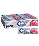 Extra Professional White Raspberry Pomegranate Sugar-Free Gum | 30x10 Dragees Multipack for Fresh Breath | International Shipping - Buy Online on SooperMarket.com