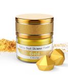 Jelife Edible Gold Luster Dust - 5 Grams Food Grade Cake Dust Shimmer Powdered, Flavorless Edible Metallic Powder Food Coloring for Cake Decorating, Chocolates, Fondant, Drinks, Painting & More, Vegan - Buy Online on SooperMarket.com