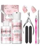 Saviland Cuticle Remover and Cuticle Oil Kit  Nail Care Kit with Cuticle Remover Liquid & Cuticle Oil Cuticle Trimmer for Cuticle Softener & Moisturize Manicure Kit for Nail Salon Home Use B-60ml Cuticle Remover&30ml Cuticle Oil - Buy Online on SooperMarket.com
