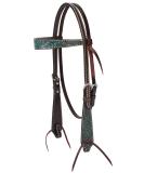Turquoise Cross & Flower Browband Headstall - Premium Collection - Buy Online on SooperMarket.com