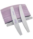 25 Pcs Washable Double Sided Nail Files | 100/180 Grits Emery Boards for Acrylic, Gel Nails | Professional Nail Styling Tools for Home and Salon - Buy Online on SooperMarket.com