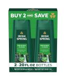 Irish Spring Original Clean Body Wash for Men - 20 Fl Oz (Pack of 2) | Fresh Scent & Long-Lasting Clean - Buy Online on SooperMarket.com