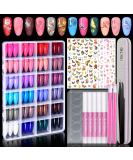 720PCS Almond Press on Nails Medium MORGLES - 24 Colors False Nails with Glue Adhesive Tabs, Tweezer, Medium Glossy Almond -10 Sizes - Buy Online on SooperMarket.com