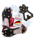 Anti slip shoe spikes eco - cross -country skiing ICE grips shoe claws - non -slip ice spikes for shoes and boots - anti -slip spikes black ice - spikes for covering - Gr del M (38-40) - Buy Online on SooperMarket.com