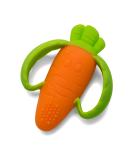 Infantino Lil' Nibble Teethers Carrot - Silicone Soft-Textured teether for Sensory Exploration and Teething Relief, with Easy to Hold Handles, 1 Count (Pack of 1) - Buy Online on SooperMarket.com
