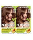 Garnier Nutrisse Nourishing Creme Hair Color 60 Light Natural Brown (Acorn) - 2 Count Pack - Buy Online on SooperMarket.com