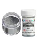Sugarflair Antique Silver Edible Lustre Dust - Create Eye-Catching Edible Paint for Cakes - 4g - Buy Online on SooperMarket.com