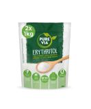 Pure Via Erythritol 2 X 1kg pack Zero Calorie & Keto Friendly Sugar Alternative Non-GMO Certified - Buy Online on SooperMarket.com