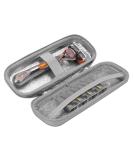 Linkidea EVA Hard Shell Travel Case for Safety Razor | Portable Shaving Accessories for Men - Silver - Buy Online on SooperMarket.com