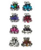 Set of 8 Tiny Metal Hair Claws - Lightweight Mini Jaw Clips in Multi Colors - Buy Online on SooperMarket.com