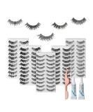 50 Pairs Muselash False Eyelashes Set - 100% Handmade Glamorous Wispies Demi Wispies & Volume Multipacks | International Shipping Available - Buy Online on SooperMarket.com