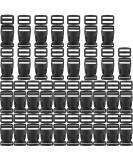 YGDZ 1 Inch Buckles 35 Side Release Plastic Buckles and Tri-Glide Slides Parachute Black Buckles for Backpack Luggage Strap Pet Collar - Buy Online on SooperMarket.com