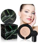 Mushroom Head Air Cushion CC Cream - BB Cream Face Makeup Foundation for Mature Skin Moisturizing Concealer Brighten Long-Lasting, Even Skin Tone for All Skin Types, Natural Color Beige - Buy Online on SooperMarket.com