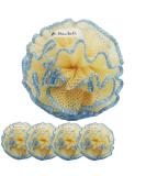 Exfoliating Body Scrubber Puff (4 Pack) | Deep Cleaning Loofah Sponge for Men & Women | Rich Bubbles & Sturdy Design - Buy Online on SooperMarket.com