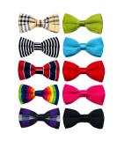 JpGdn 10pcs Small Dogs Collar Attachment Bows Ties for Puppies Cats Birthday Party Adjustable Bowties Sliding Bows Neckties Grooming Accessories Costumes Wedding 10pcs dog collar - Buy Online on SooperMarket.com