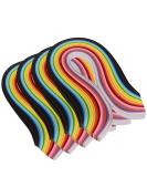 YURROAD Quilling Paper Strips Kit - 36 Colors, 720 Strips, 54cm Length, 3mm 5mm 7mm 10mm Width (4 Packs) - Buy Online on SooperMarket.com