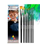 Tritart make -up brush for children Set 7 -part - Brush for face painting for Mardi Gras Halloween Schminke - Make -up Brush for Theatermildmind - Buy Online on SooperMarket.com