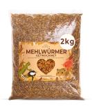 Buy Dried Flourworms 2kg - Protein-Rich Snack for Wild Birds Fish Reptiles & Rodents | International Shipping - Buy Online on SooperMarket.com