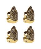 4 Pack Sewing Thimble Finger Protector Adjustable Finger Metal Shield Protector Pin Needles Sewing Quilting Craft Accessories DIY Sewing Tools Needlework(2 Sizes) - Buy Online on SooperMarket.com
