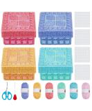 FREEBLOSS 4 Set Plastic Canvas Box Kit Plastic Canvas Kit for Beginners Mesh Canvas Sheets and 6 Colors Yarn for Embroidery Crafting, Knitting Projects - Buy Online on SooperMarket.com