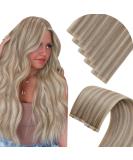 LAAVOO TAPE Extensions | Real Hair Virgin Blonde & Ash Blonde Highlights | Seamless 55cm | Premium Quality 5PCs #P18/613 - Buy Online on SooperMarket.com