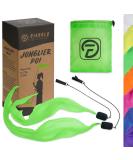 Diabolo UV Glow Poi - Green Angel Wings | Soft Spiral Poi for Beginners & Professionals | 60cm International Shipping - Buy Online on SooperMarket.com