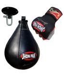 JP Advance Choice Speed Bag Kit | Genuine Cowhide Leather | Boxing MMA Muay Thai Training | Punching Dodge Striking Bag + Hanging Swivel Set + Gel Inner Gloves - Buy Online on SooperMarket.com