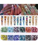 RODAKY Colorful Crystal Rhinestones - 1560Pcs Mixed 12 Color 3mm Nail Art Stones for DIY Craft and Makeup Decoration - Buy Online on SooperMarket.com