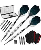 Viper Diamond 90% Tungsten Soft Tip Darts with Storage/Travel Case 18-Gram Black Rings and Flights - Buy Online on SooperMarket.com