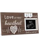 Love at First Sight Sonogram Picture Frame for Baby Girl Room - Gender Reveal and Baby Shower Gift for First Time Moms - 4x3 Ultrasound Frame with Countdown Weeks Design - Buy Online on SooperMarket.com