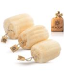 Natural Real Egyptian Shower Loofah Sponge Body Scrubber That Will Get You Clean and Not Just Spread Soap 3 Count(1 Pack) - Buy Online on SooperMarket.com