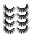 ALICROWN Faux Mink Lashes Pack 3D Volume Natural Fluffy Wispies Cross False Eyelashes C- Faux Mink - Buy Online on SooperMarket.com