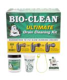 Bio-Clean Ultimate Drain Cleaning Kit Cleans Drains- Septic Tanks - Grease Traps All Natural and 100% Guaranteed No Caustic Chemicals! Removes fats Oil and Grease, Completely Cleans Your System. - Buy Online on SooperMarket.com