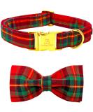 Shop Lionheart Glory Christmas Checkered Dog Collar & Bowtie - Adjustable X-Large Red-Green Dog Collar for Big Dogs - Comfortable & Stylish Dog Shoe Collar - Buy Online on SooperMarket.com