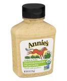 Annie's Horseradish Mustard, Certified Organic, Gluten Free, Non-GMO, 9 oz - Buy Online on SooperMarket.com