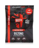 BEEFit Red Hot Chilli Biltong Beef Jerky 10x30g | High Protein, Gluten Free, Keto Friendly - Buy Online on SooperMarket.com
