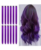 12 PCS Purple Hair Extensions Clip in 22Inch Purple Hair Extensions Colorful Straight Extensions Hair Highlights Accessories for Kid Girls Women Party Hair Decor 12pcs-Purple - Buy Online on SooperMarket.com