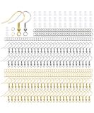 Hypoallergenic Earring Hooks, Thrilez 600Pcs Earring Making Kit with Hypoallergenic Earring Hooks, Jump Rings and Clear Rubber Earring Backs for DIY Jewelry Making (Silver and Gold) - Buy Online on SooperMarket.com