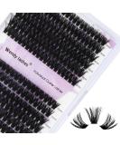 Premium 240 PCs Individual Eyelashes - D Curl Mix 12-16mm DIY Cluster Eyelash Extensions - 60p+80p Kits for At-Home Use - Buy Online on SooperMarket.com