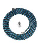 SAGUD 10ft Nylon Braided Airbrush Hose with 1/8 Size & Adapter for Most Airbrush Kits - Buy Online on SooperMarket.com